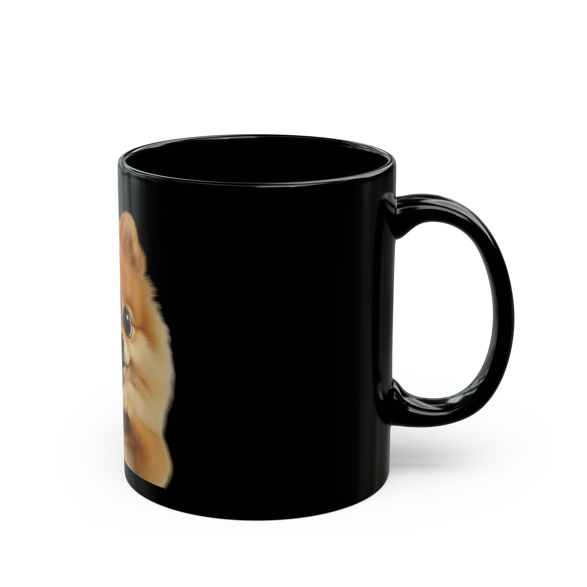 Cute Pomeranian Heart Mug — Lil' Bear Dog Coffee Cup (11oz, 15oz)
