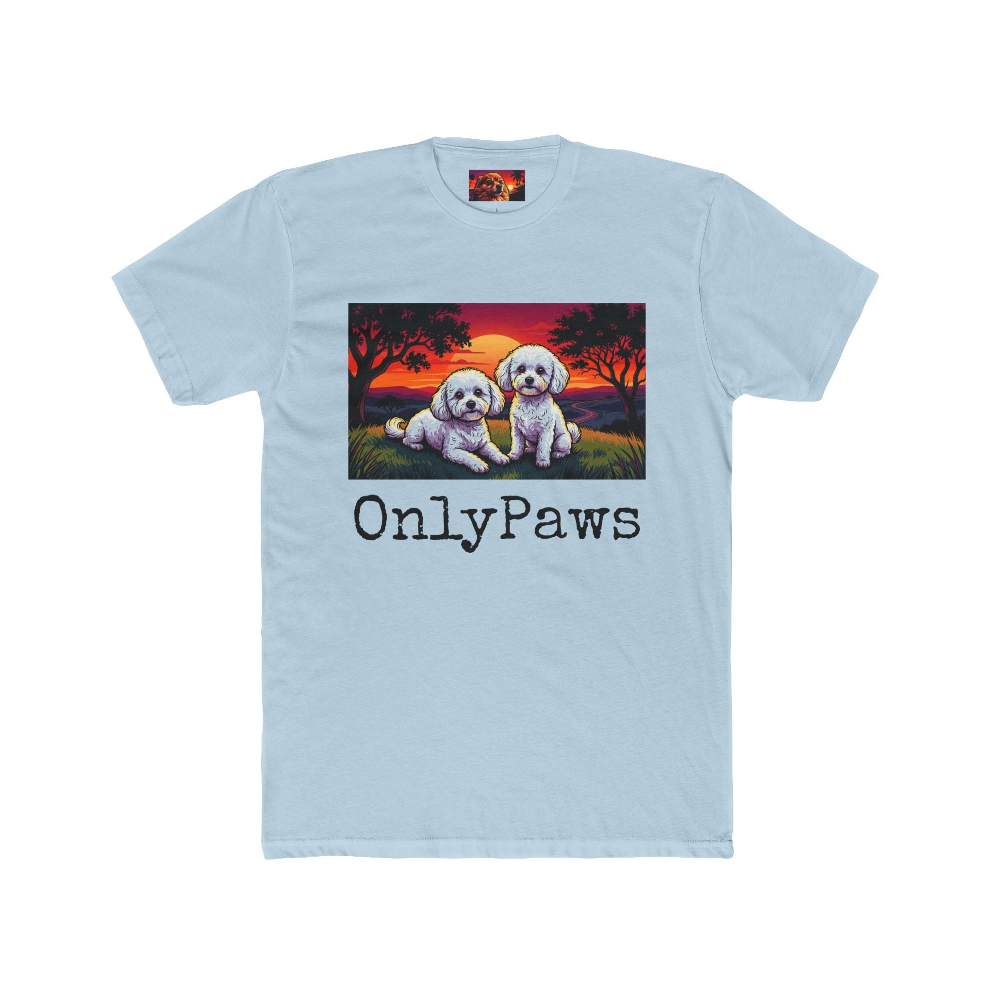OnlyPaws Gypsy and Bella Edition Sunset dog —  T-Shirt