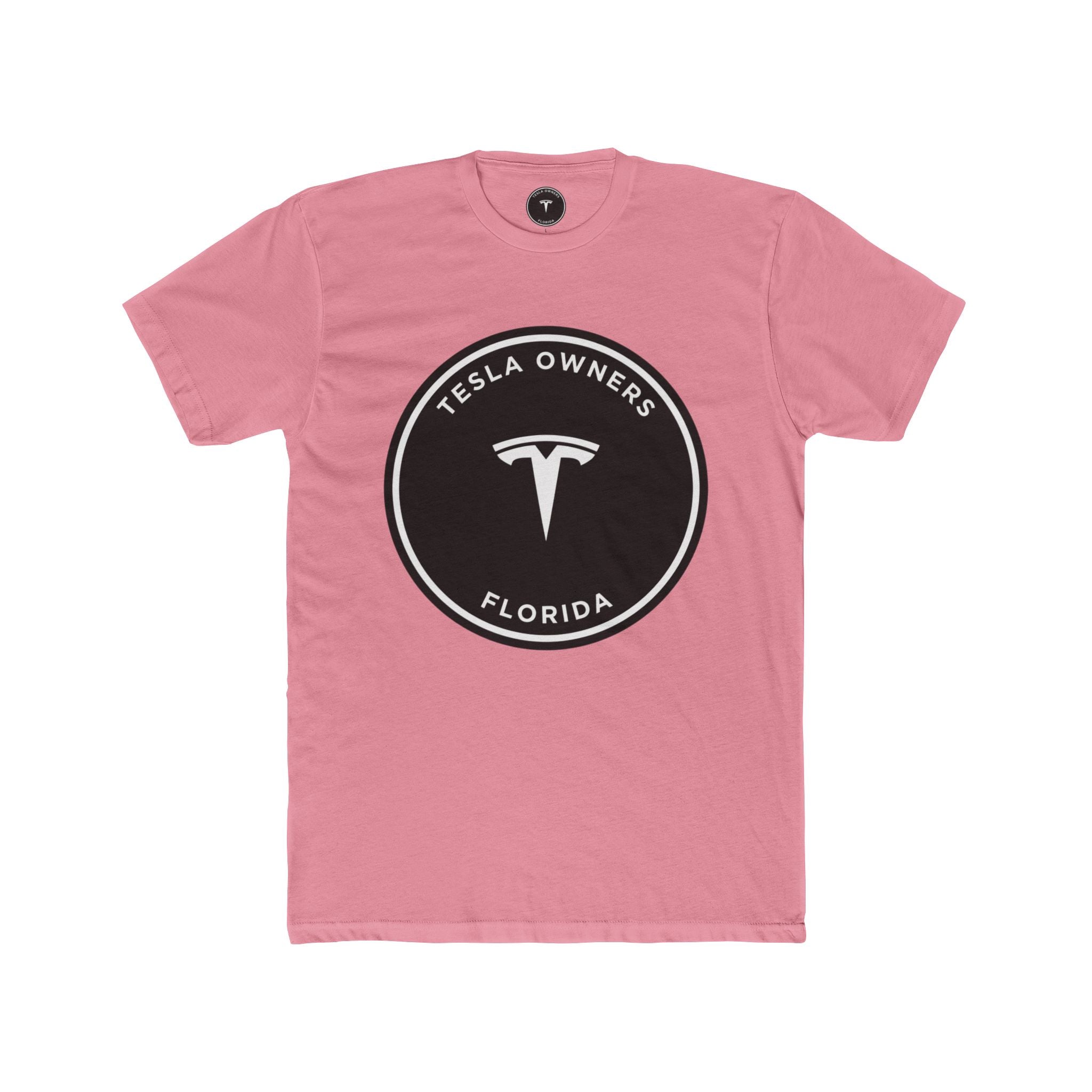 Tesla Owners Florida T-Shirt (Black/White Large)
