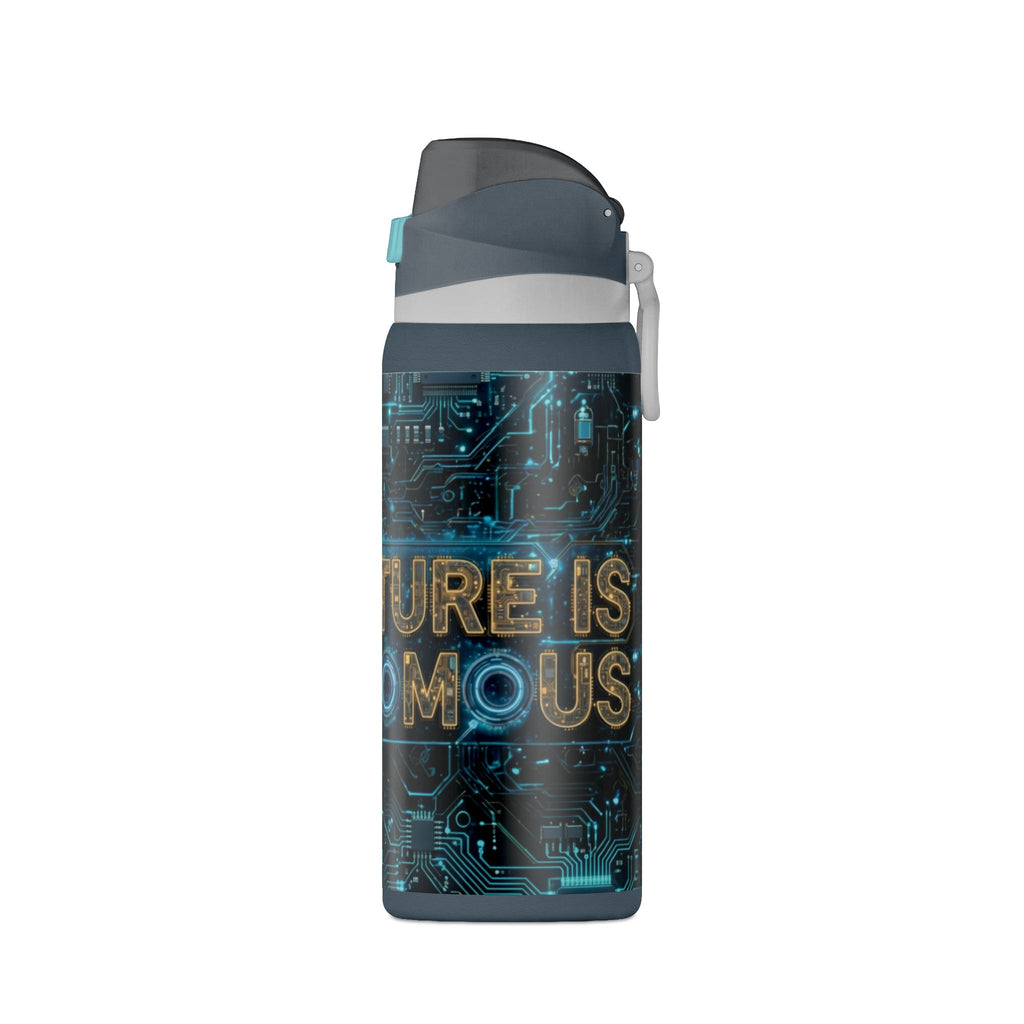 Insulated Water Bottle — 'Future is Autonomous' Circuit Tech 32oz