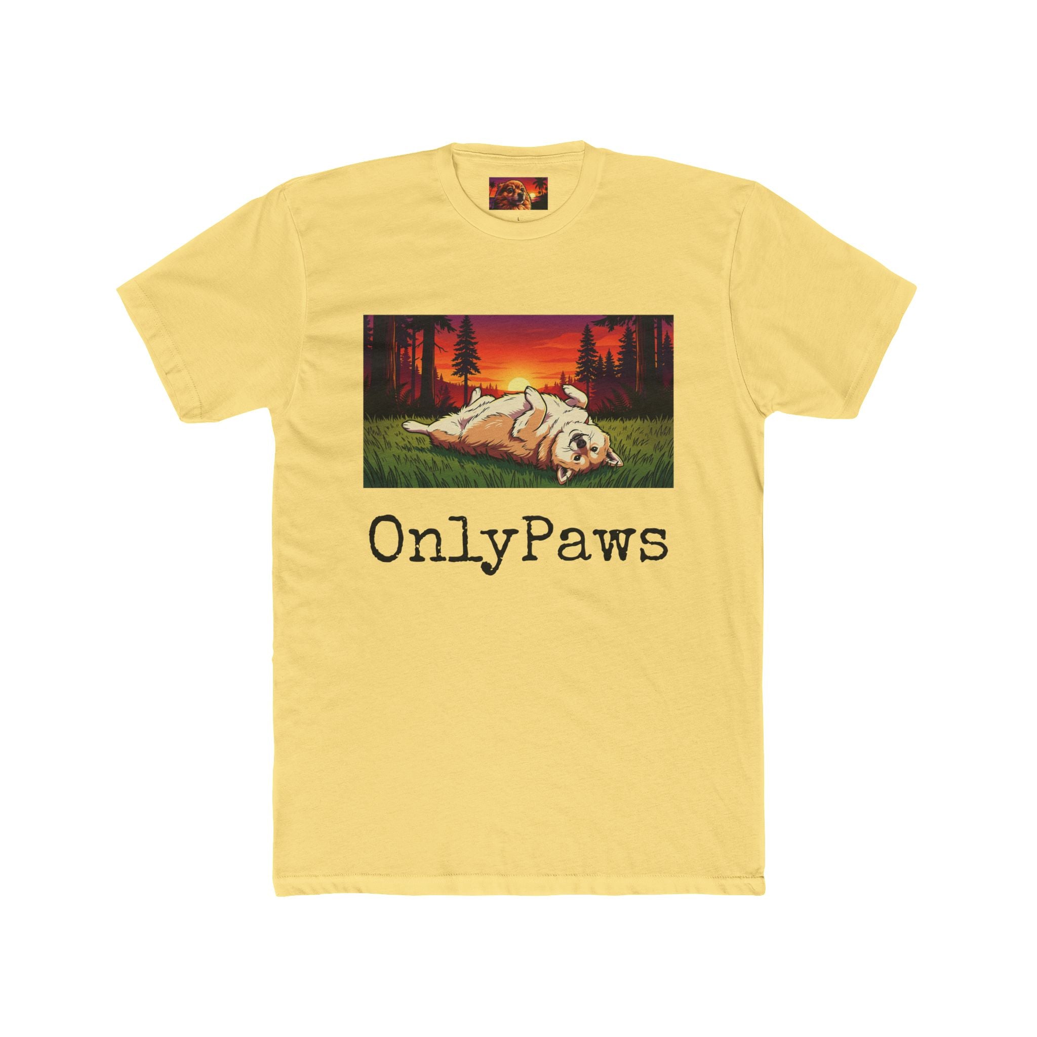 Cory the Corgi Edition OnlyPaws Sunset Dog T-Shirt