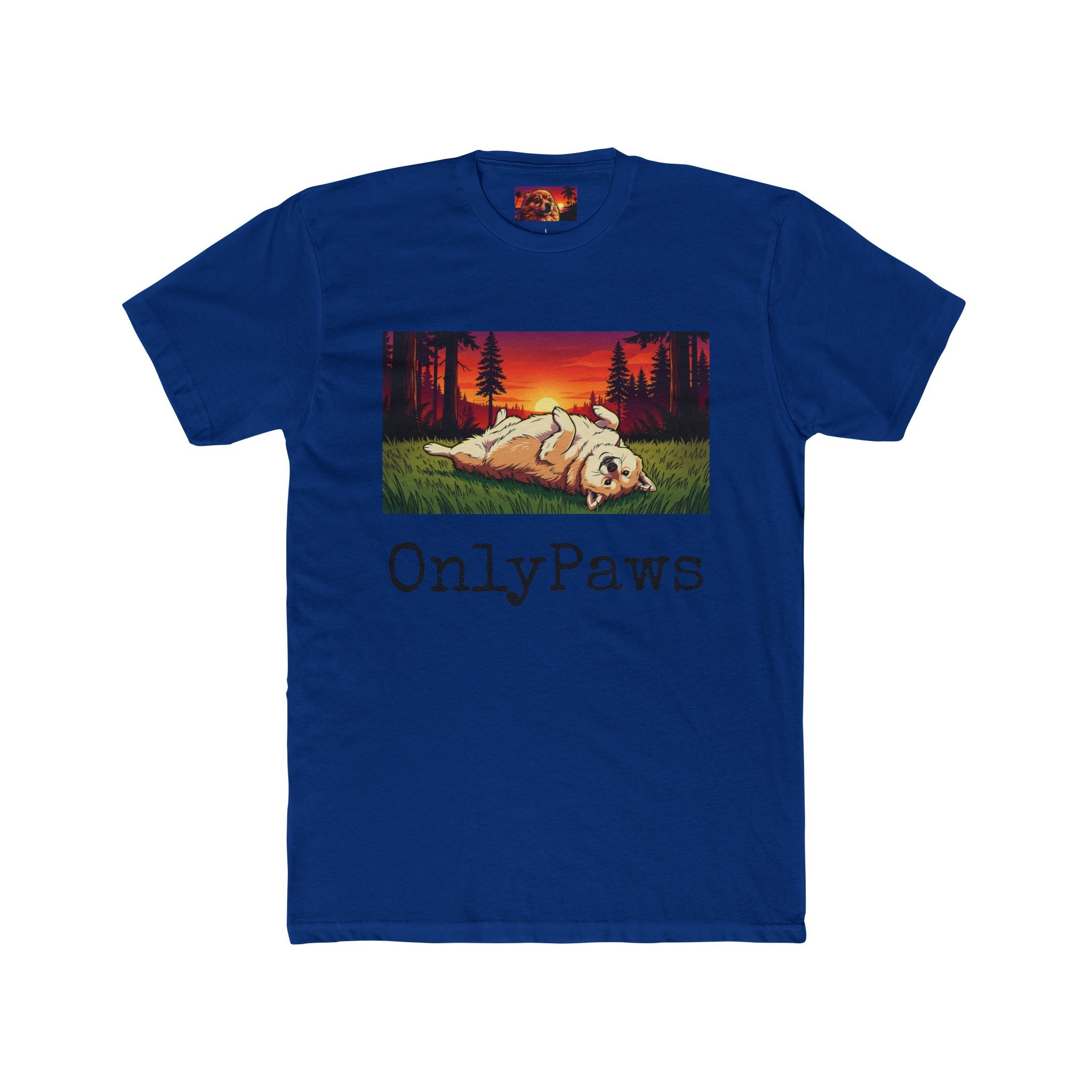 Cory the Corgi Edition OnlyPaws Sunset Dog T-Shirt