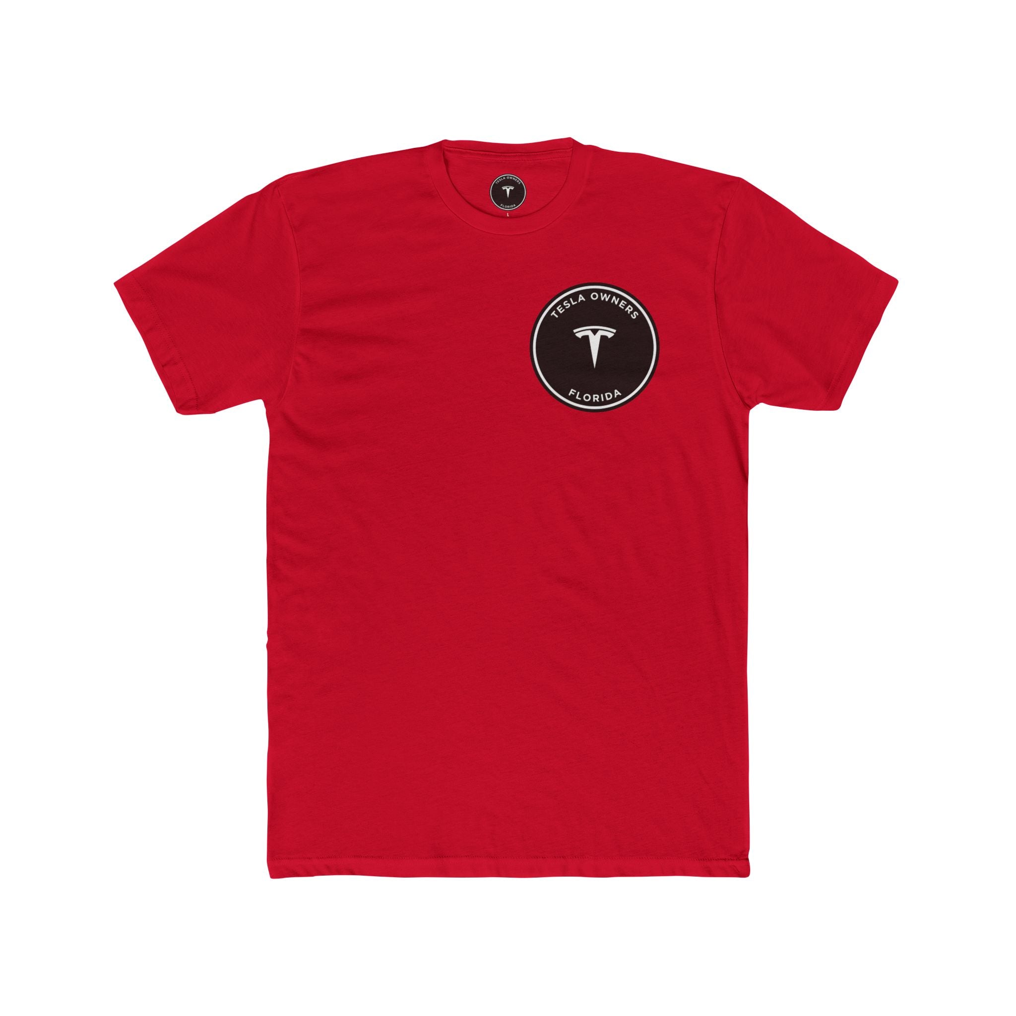 Tesla Owners Florida T-Shirt (small logo front, large back)