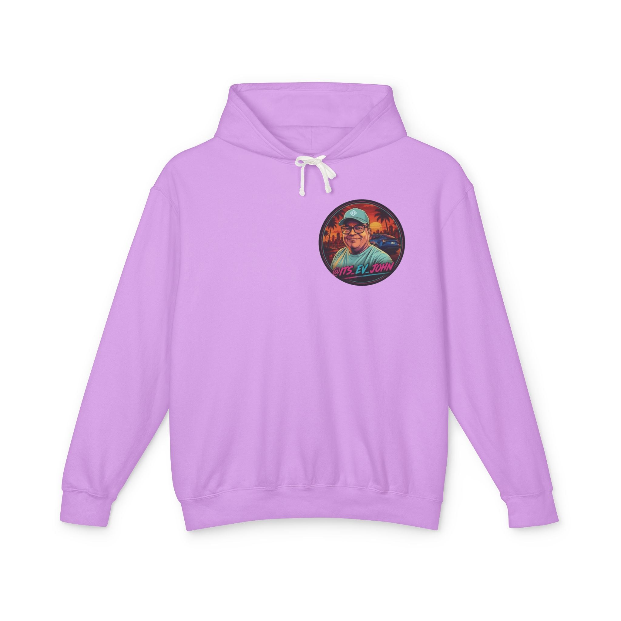 @Its_EV_John Hoodie — "Good Vibes. Full Charge."  Pullover (no pockets)