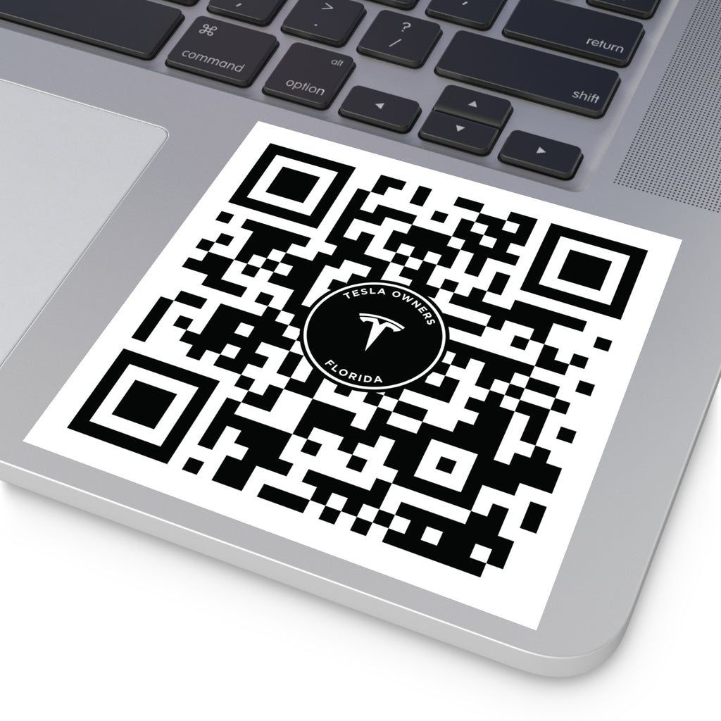Tesla Owners Florida Join QR stickers (Indoor/Outdoor)