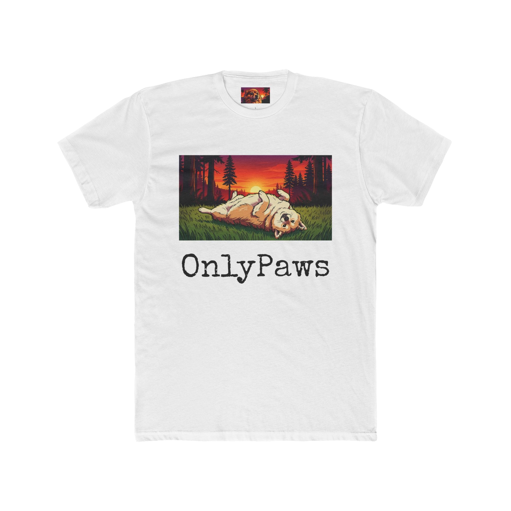 Cory the Corgi Edition OnlyPaws Sunset Dog T-Shirt