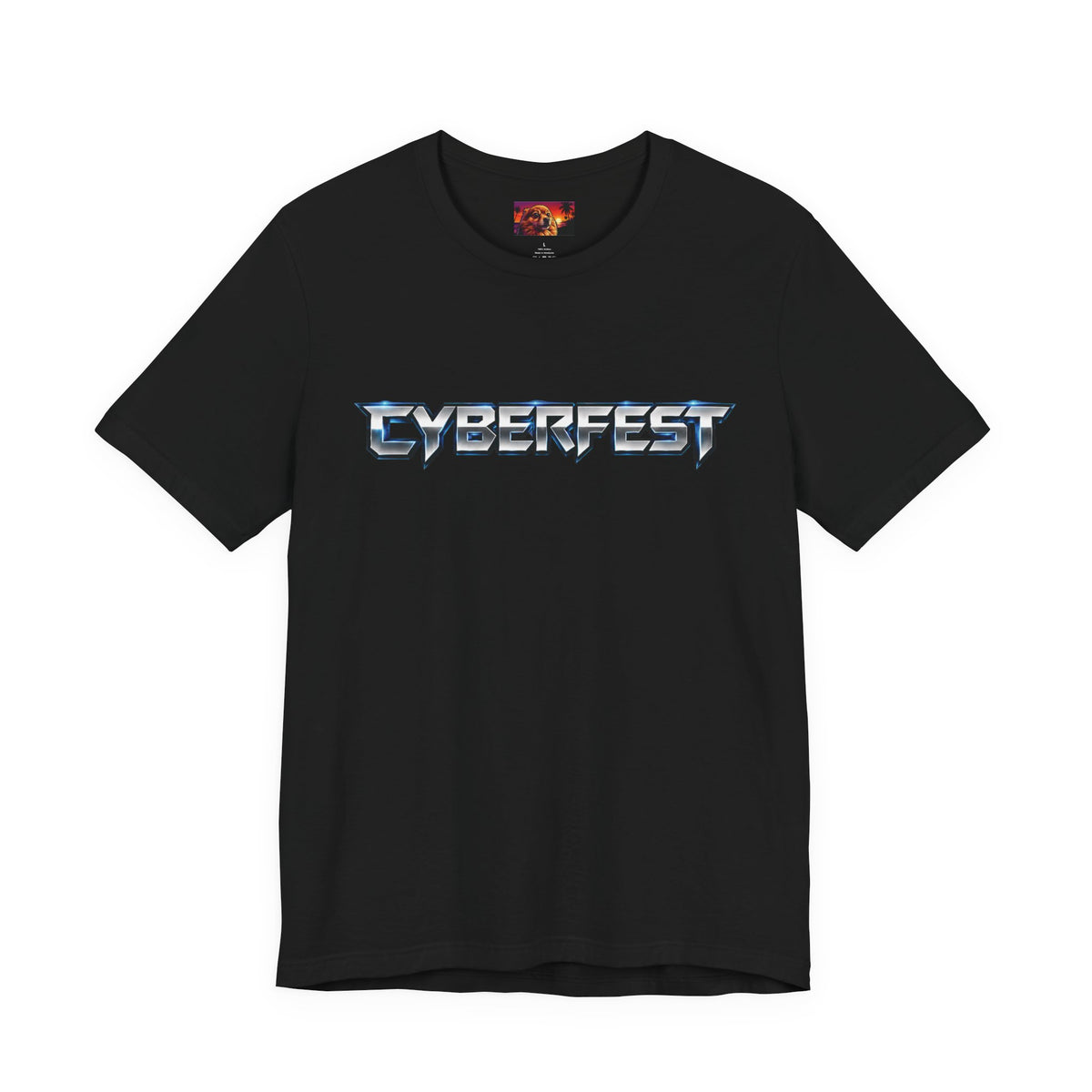 CYBERFEST '26 Official Tee Shirt by SmokehBear – White, back view