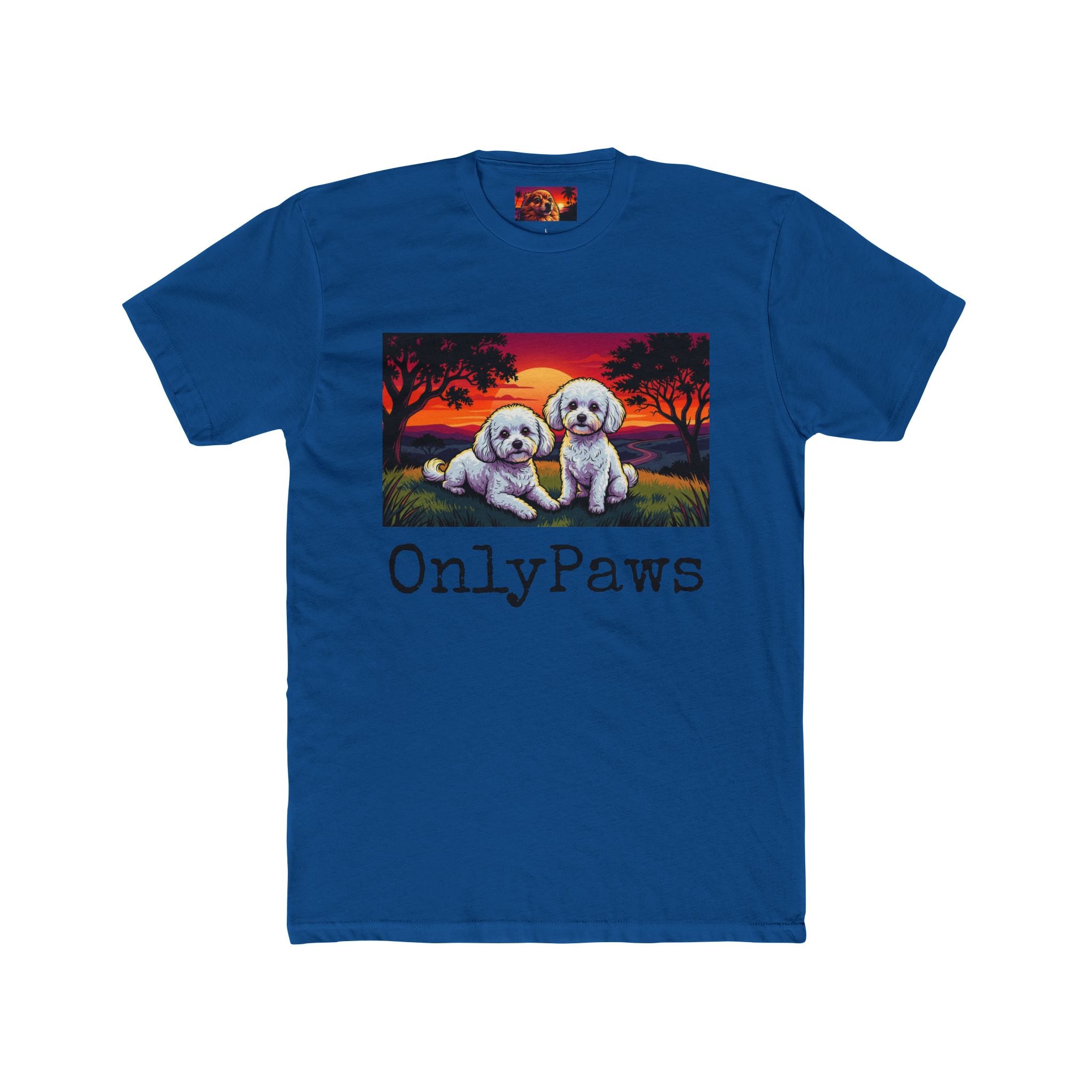 OnlyPaws Gypsy and Bella Edition Sunset dog —  T-Shirt