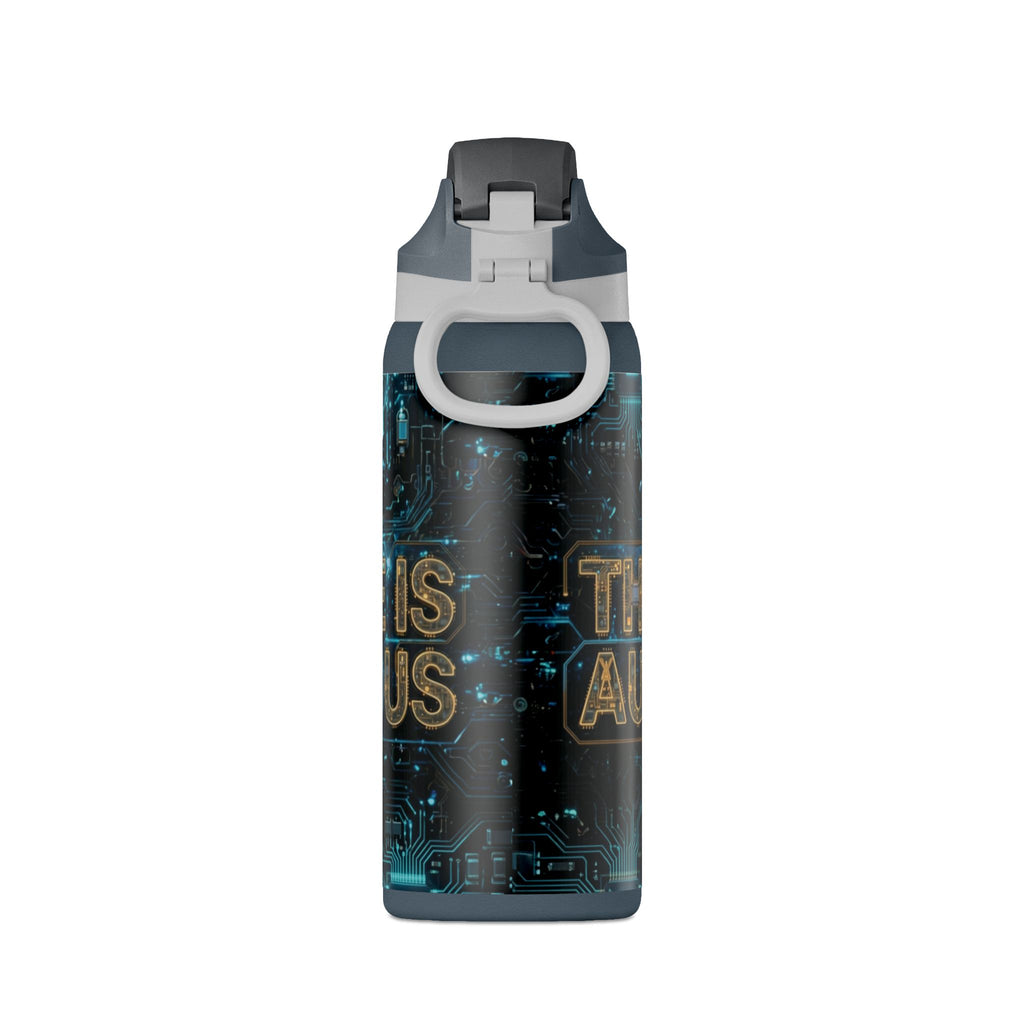 Insulated Water Bottle — 'Future is Autonomous' Circuit Tech 32oz