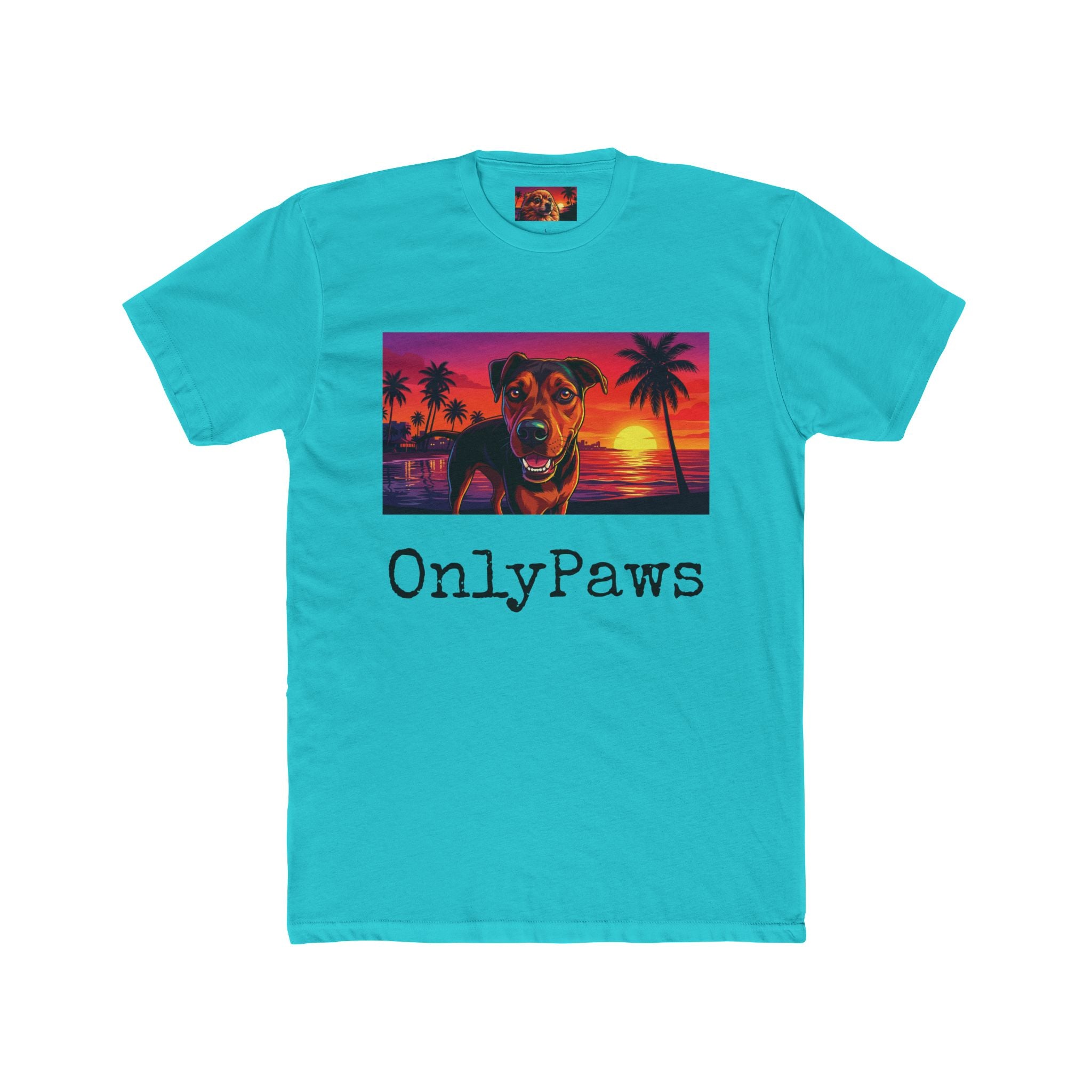 OnlyPaws Sunset Dog T‑Shirt — Moses Edition Graphic Tee