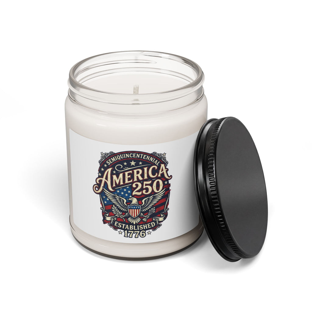 America 250 Scented Soy Candle – Patriotic 1776 Anniversary Jar (9oz)