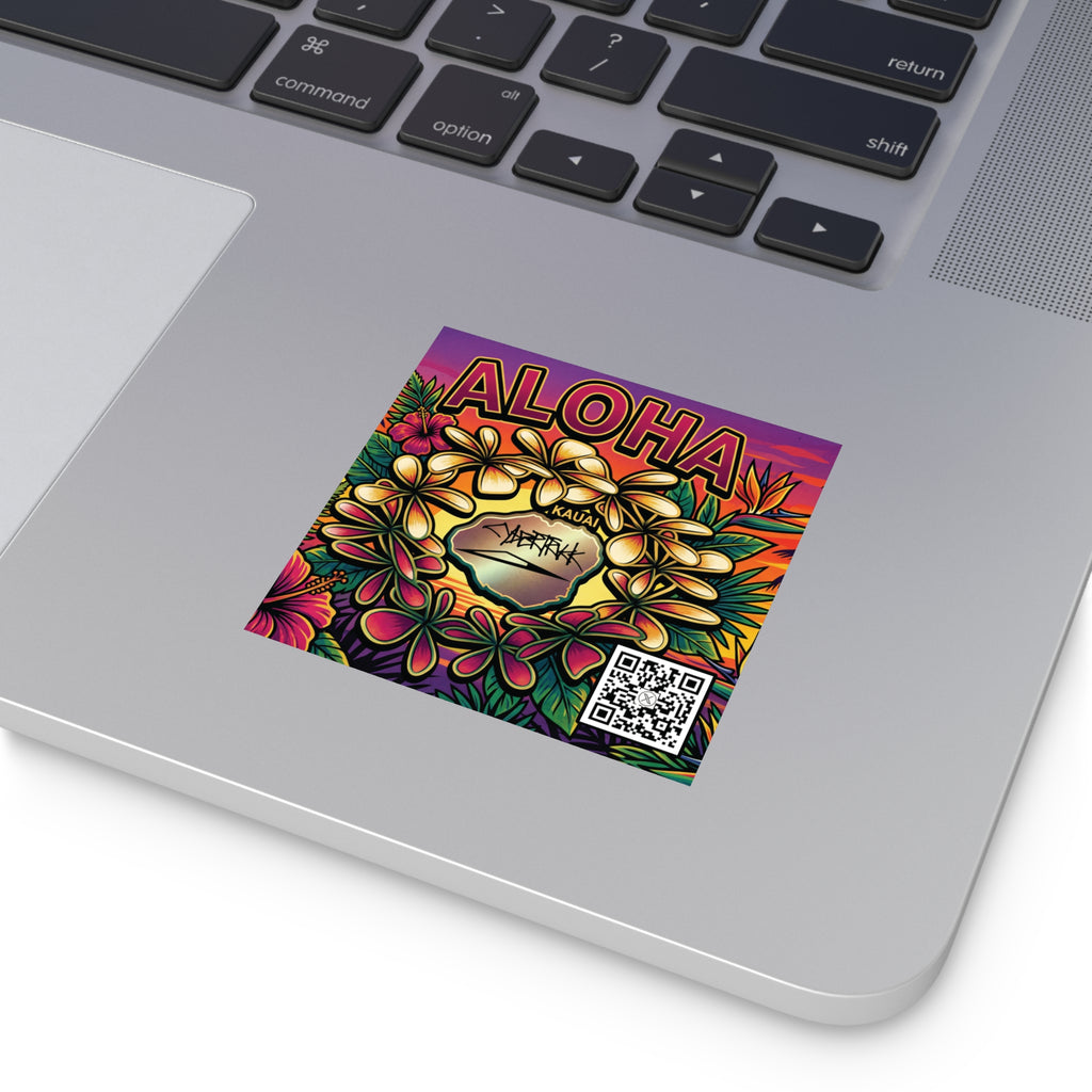 @kauai_renatus ALOHA. stickers (Indoor/Outdoor)