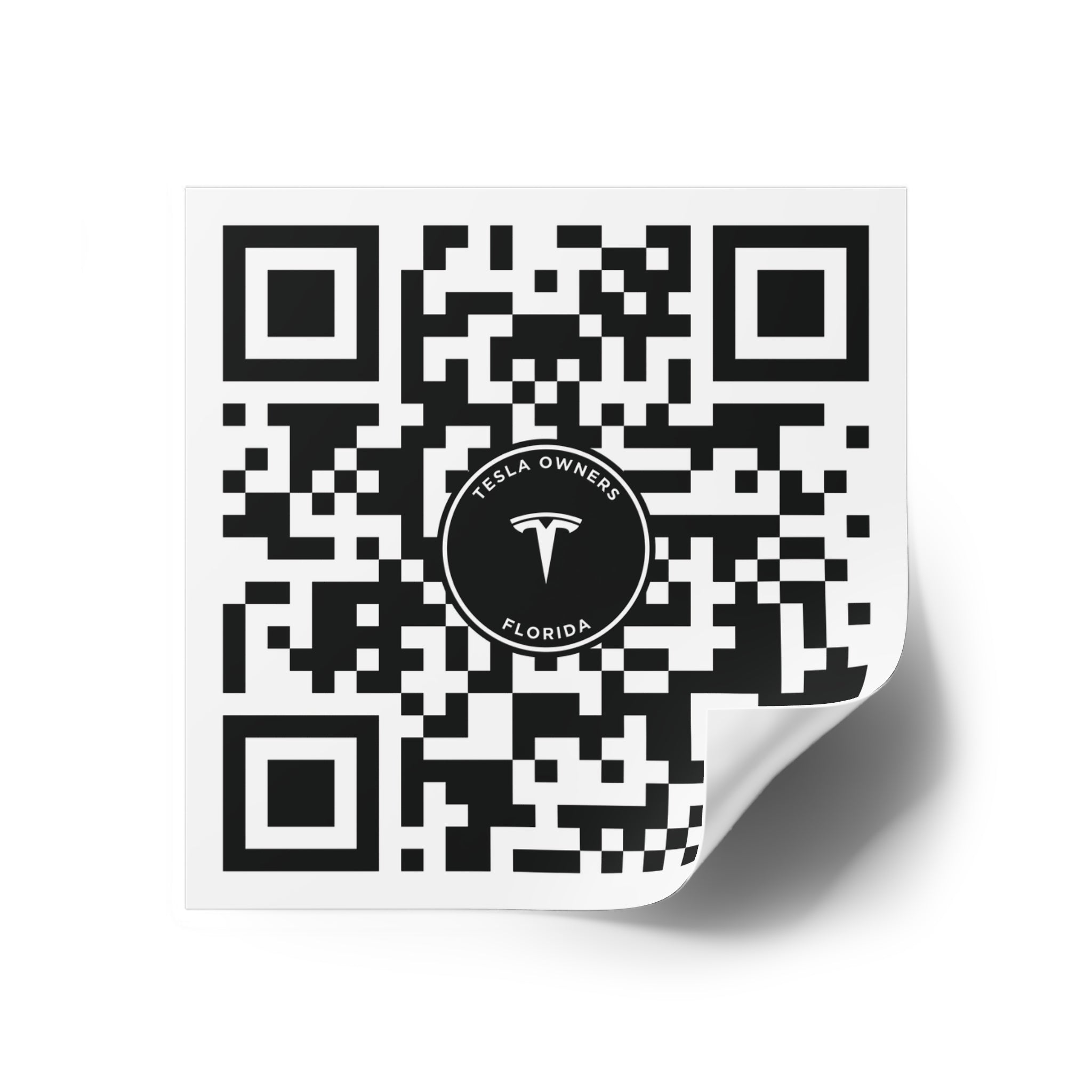 Tesla Owners Florida Join QR stickers (Indoor/Outdoor)
