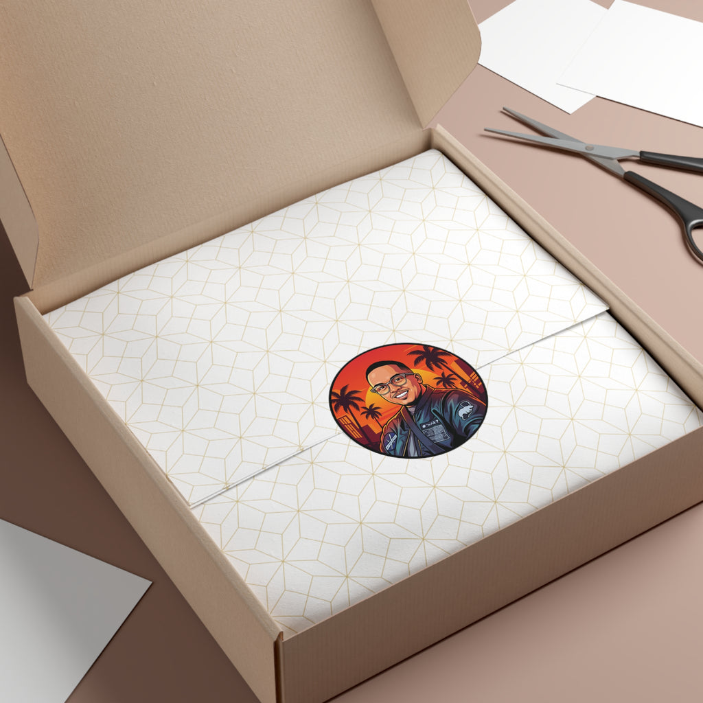 Round Vinyl Sticker — @that1evguyjay