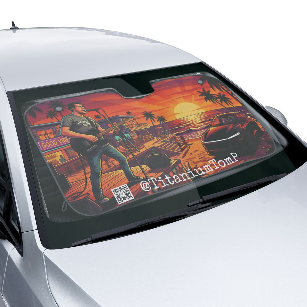 "Glow up" @TitaniumTomP Car Sun Shade