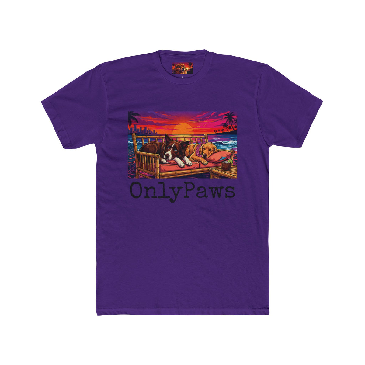 OnlyPaws Oreo and Addie Edition Sunset French Bulldog —  T-Shirt