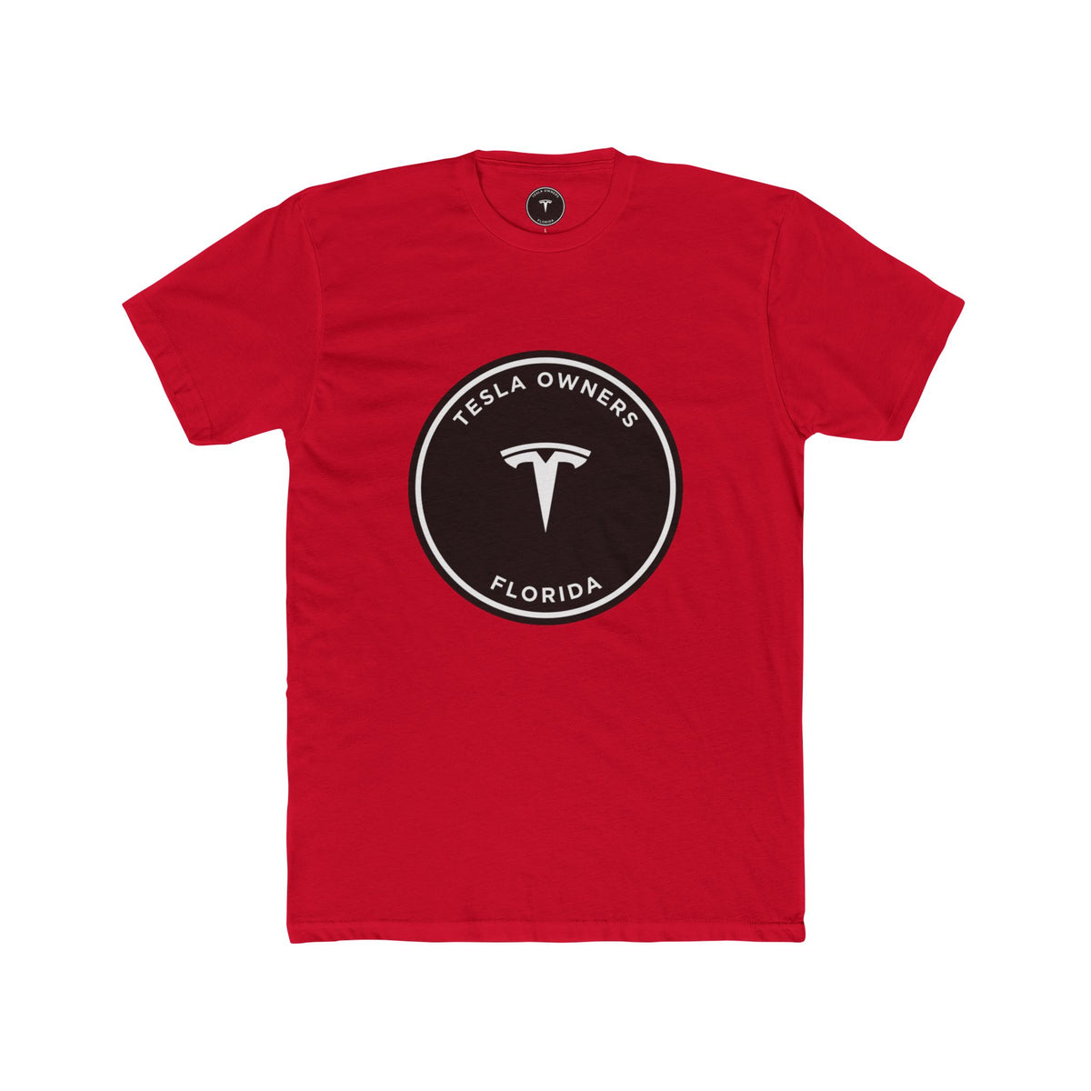 Tesla Owners Florida Club Tee — Black/White large mark | SmokehBear's Den
